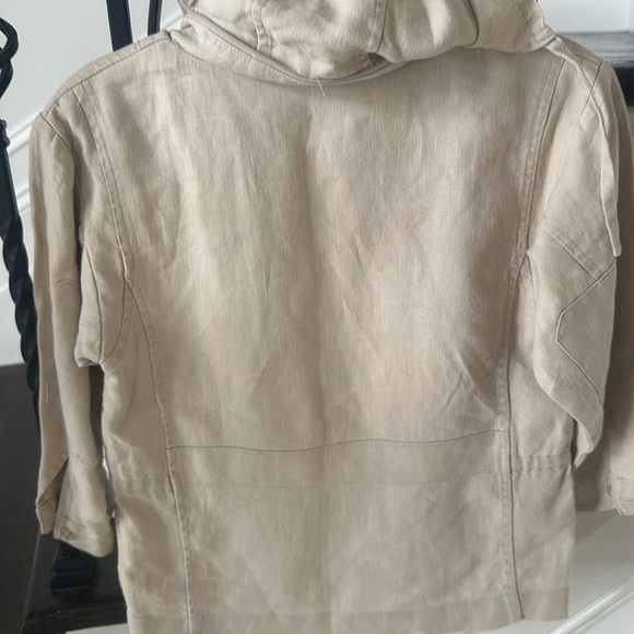 100% Linen “Baratin Paris” Zippered Lightweight Jacket - Picture 6 of 8